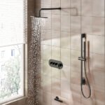 Mitigeur de douche encastré mural avec bec de baignoire – Image 7