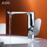 Mitigeur Lavabo en Laiton Moderne avec Affichage LED de Température