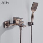 Mitigeur de Douche Carré Apparent avec Bec de Bain