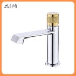 Mitigeur Lavabo Chrome avec Poignée Moletée – Image 3