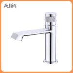 Mitigeur Lavabo Chrome avec Poignée Moletée – Image 2