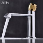 Mitigeur Lavabo Chrome avec Poignée Moletée