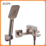 Mitigeur de Douche Carré Apparent avec Bec de Bain – Image 2