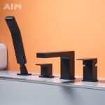 Robinet de Baignoire Cube à Poser avec Inverseur – Image 2