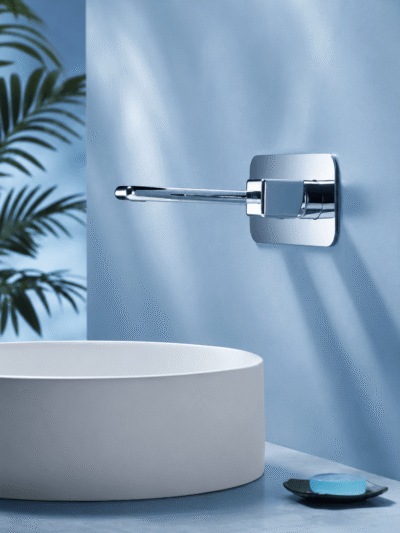 Robinet Lavabo Encastrable PRAGA – Chrome Élégant FCL16880 Chromé1