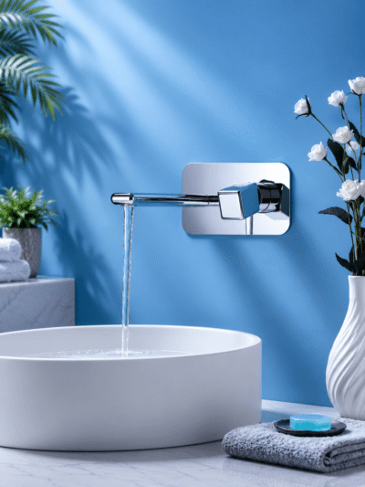 Robinet Lavabo Encastrable PRAGA – Chrome Élégant FCL16880 Chromé4