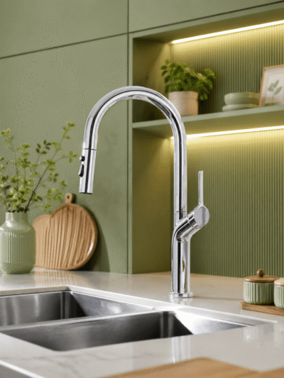 Robinet évier rétractable Fancell CORVA FCL21057 Chromé1
