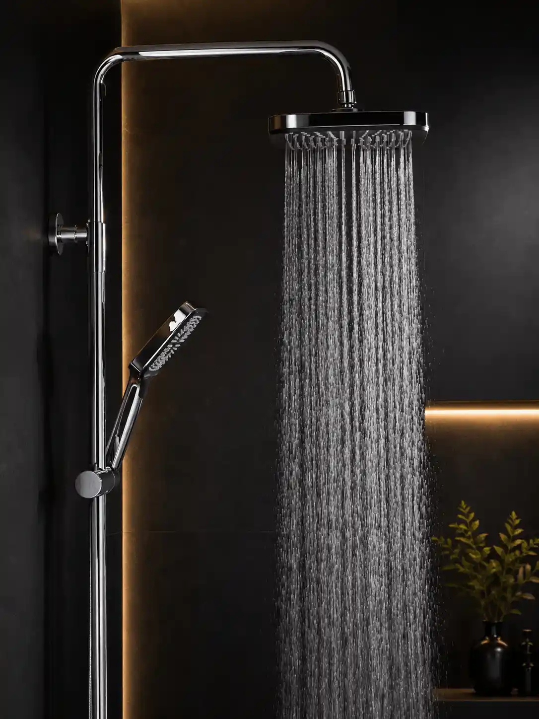 Colonne de Douche 3 Fonctions avec Bec Pivotant Fancell WILLAVIA — finition chrome
