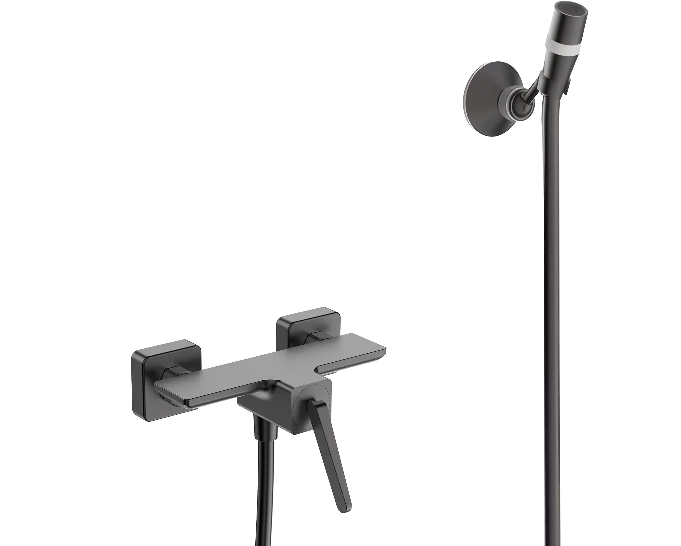 Ensemble de Douche Complet Fancell LISBORA — finition gris brossé