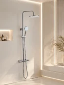 Ensemble de Douche de Luxe 3 Fonctions Fancell SKELIO — finition chrome