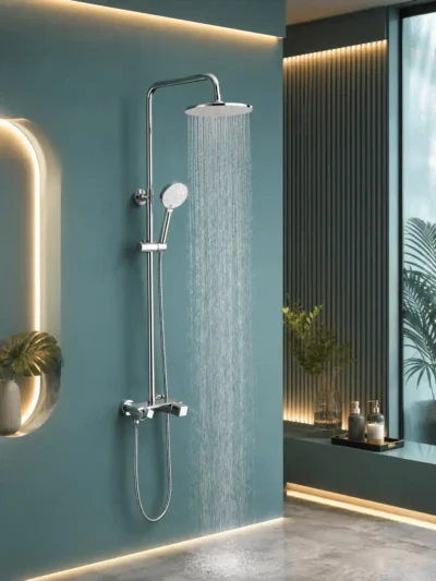 Colonne de Douche 3 Fonctions Luxe Fancell PRAGA — finition chrome