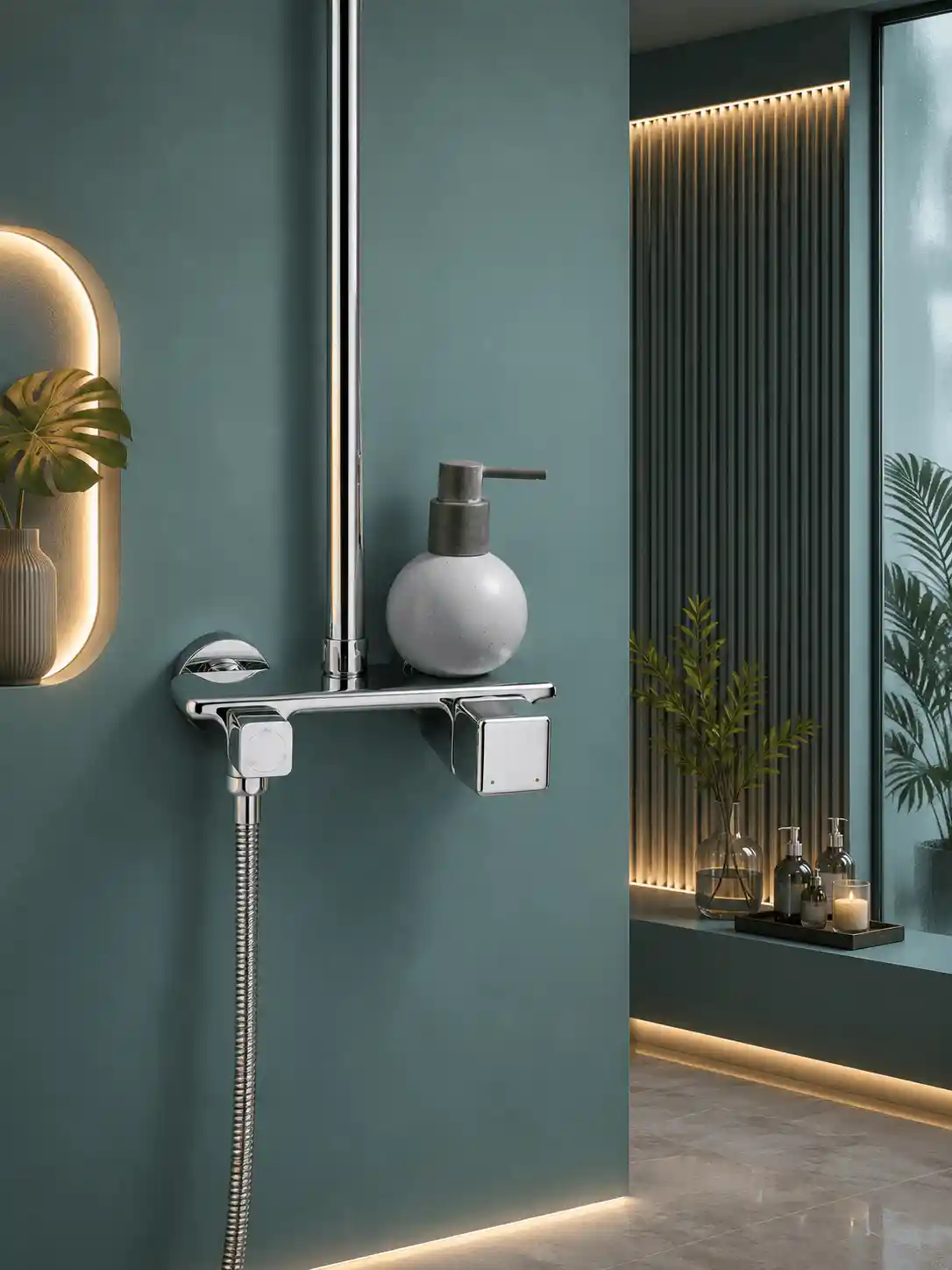 Colonne de Douche 3 Fonctions Luxe Fancell PRAGA — finition chrome