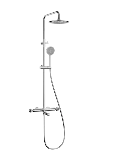 Ensemble de Douche de Luxe 3 Fonctions Fancell CRISTALLO — finition chrome