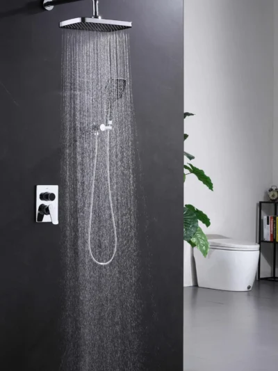 Ensemble de Douche Encastré 2 Fonctions Fancell MODULA — finition chrome