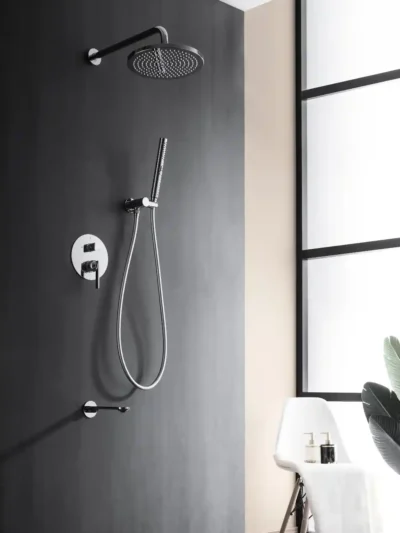 Ensemble de Douche Encastré 3 Commandes Fancell TÉRON — finition chrome