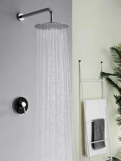 Ensemble de Douche Encastré avec Pomme de Tête Fancell MODULA — finition chrome