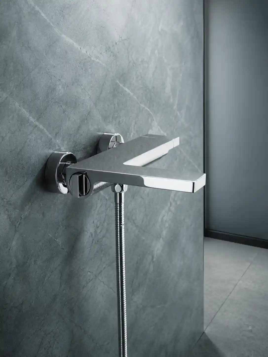 Mitigeur Baignoire / Douche Mural Démarrage Froid Fancell TÉRON — finition chrome