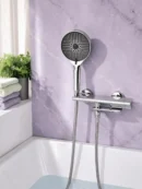 Mitigeur Mural Bain-Douche à Bec Pivotant Fancell SKELIO — finition chrome