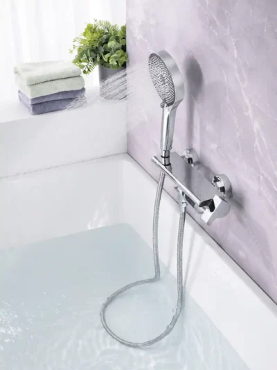 Mitigeur Mural Bain-Douche à Bec Pivotant Fancell SKELIO — finition chrome