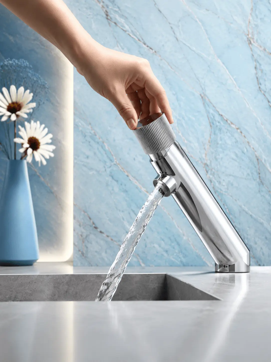 Robinet de Lavabo à Poser Fancell ARIA — finition chrome