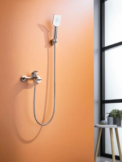 Mitigeur Bain-Douche Mural avec Douchette Fancell WILLAVIA — finition chrome