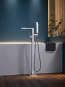 Mitigeur de Baignoire sur Pied Ensemble Bain-Douche Fancell COLONNA — finition chrome