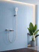 Mitigeur de Douche Mural avec Tablette Intégrée Fancell SKELIO — finition chrome