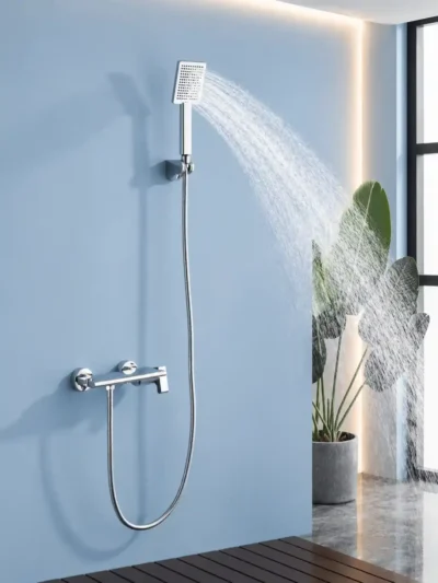 Mitigeur de Douche Mural avec Tablette Intégrée Fancell SKELIO — finition chrome