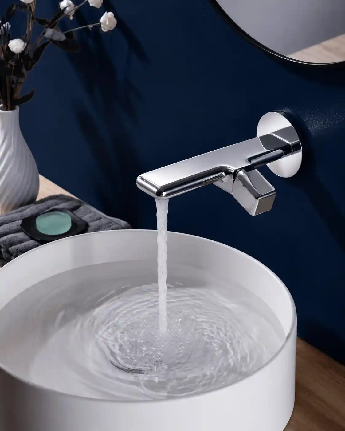 Mitigeur de Lavabo Encastré Ouverture Latérale Fancell PRAGA — finition chrome