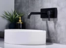 Mitigeur de Lavabo Encastré avec Affichage LED Fancell MODULA VETRO — finition noir mat