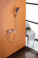 Mitigeur Douche / Baignoire Mural avec Bec Pivotant Fancell WILLAVIA — finition chrome
