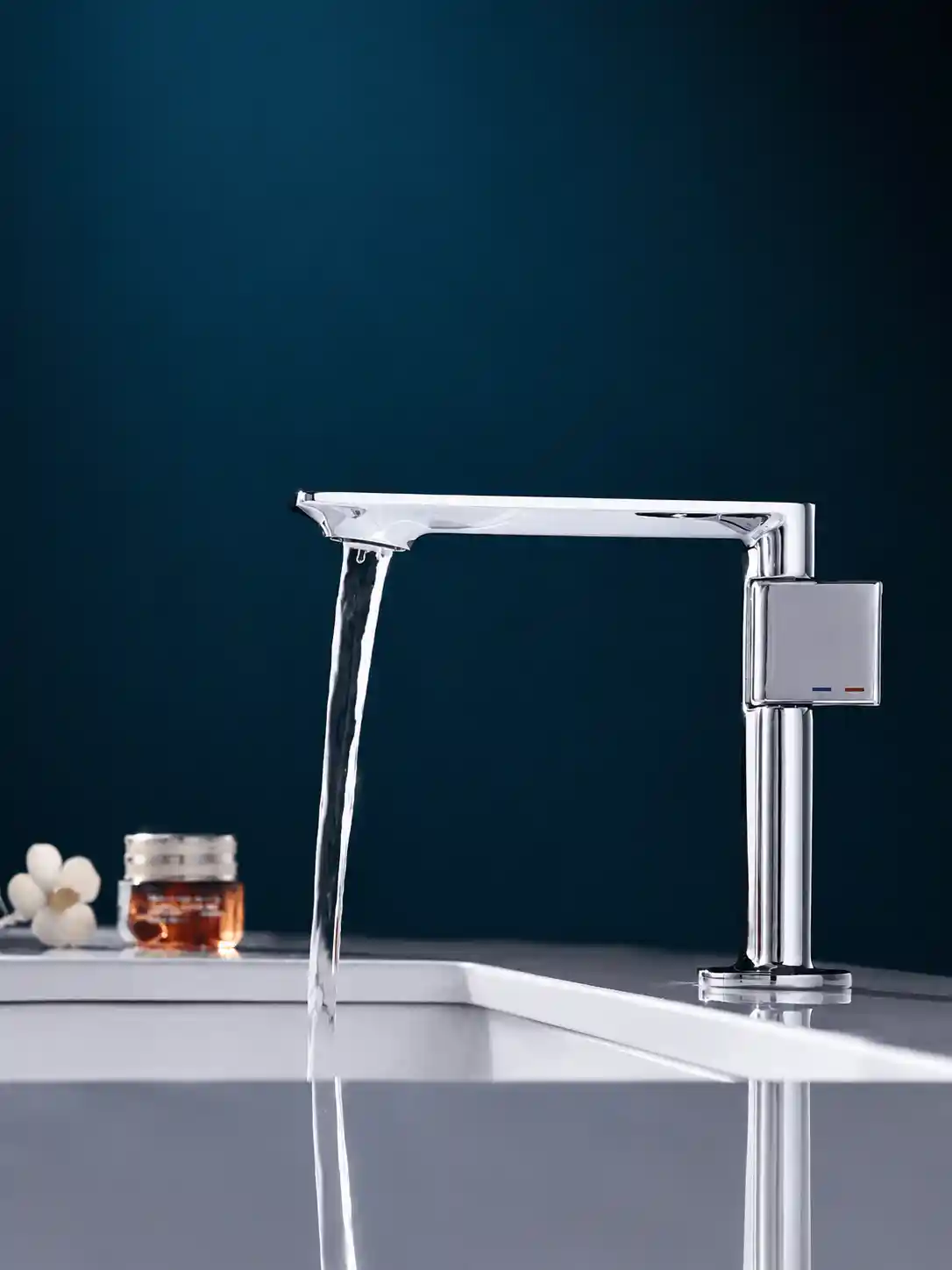 Mitigeur de Lavabo Court Fancell SKELIO — finition chrome