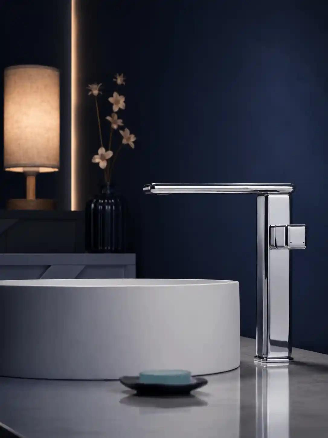 Mitigeur de Lavabo Salle de Bain Fancell PRAGA — finition chrome