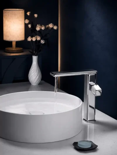 Mitigeur de Lavabo Salle de Bain Fancell PRAGA — finition chrome