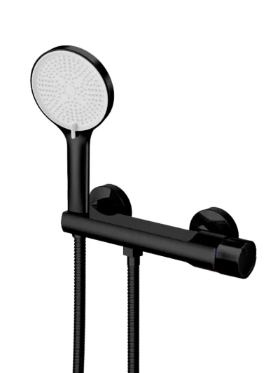 Robinet de Douche Mural Fancell FONDALE — finition noir mat