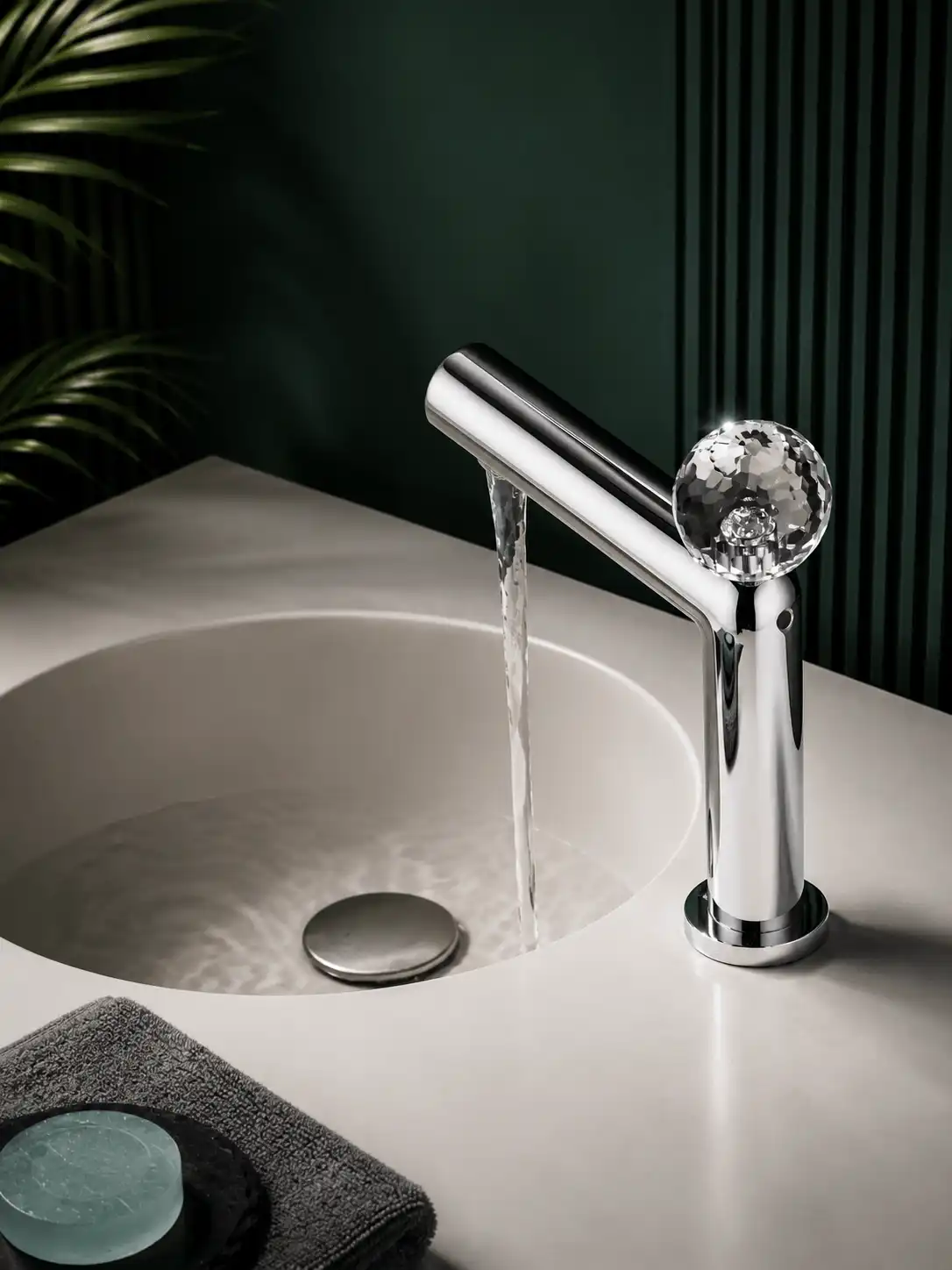 Robinet de Lavabo à Poser Fancell CRISTALLO — finition chrome
