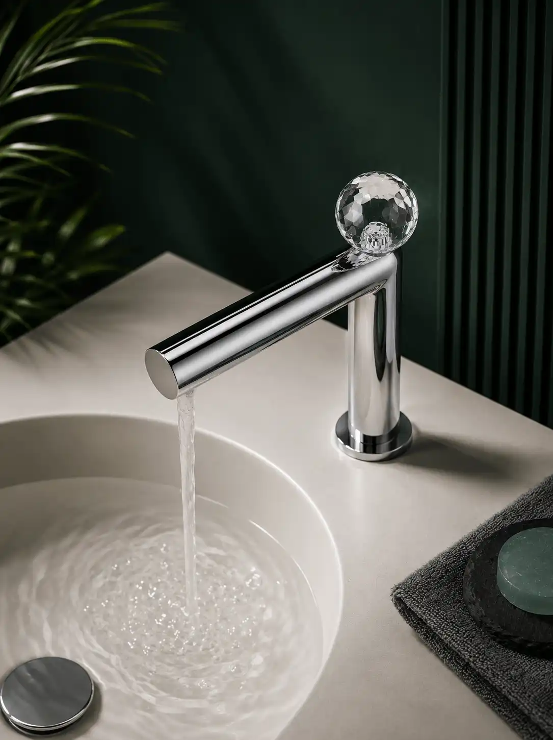 Robinet de Lavabo à Poser Fancell CRISTALLO — finition chrome