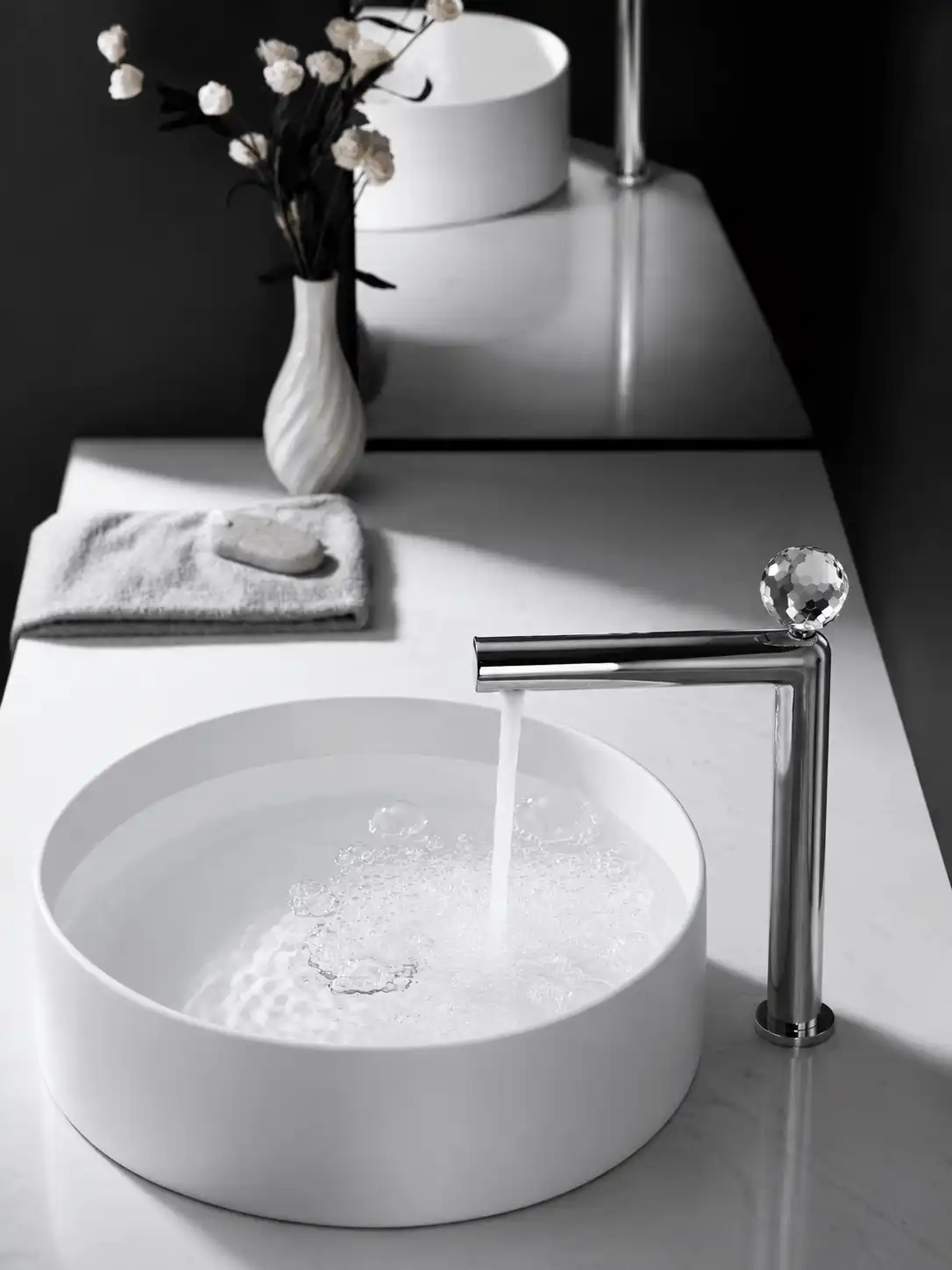 Robinet de Lavabo Haut Fancell CRISTALLO — finition chrome
