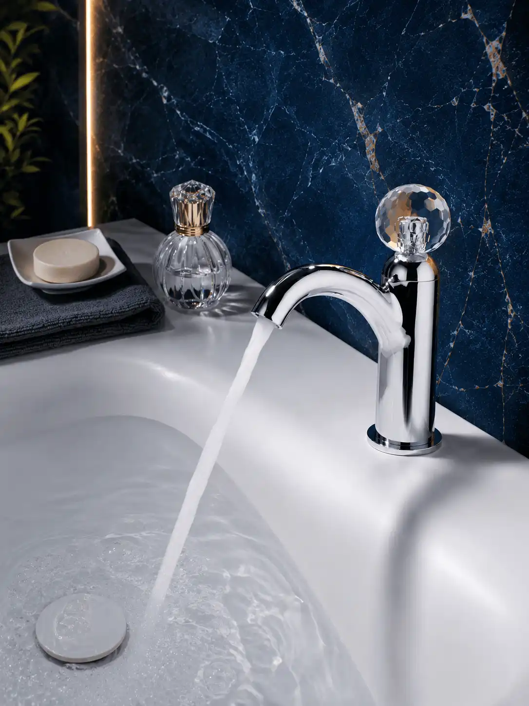 Robinet de Lavabo à Poser Fancell LUXA — finition chrome