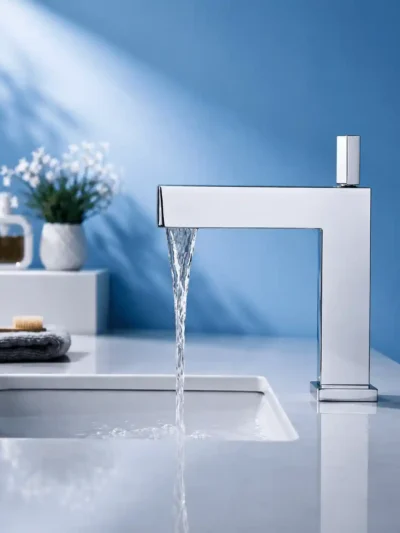 Robinet de lavabo au design futuriste TÉRON – Chromé2