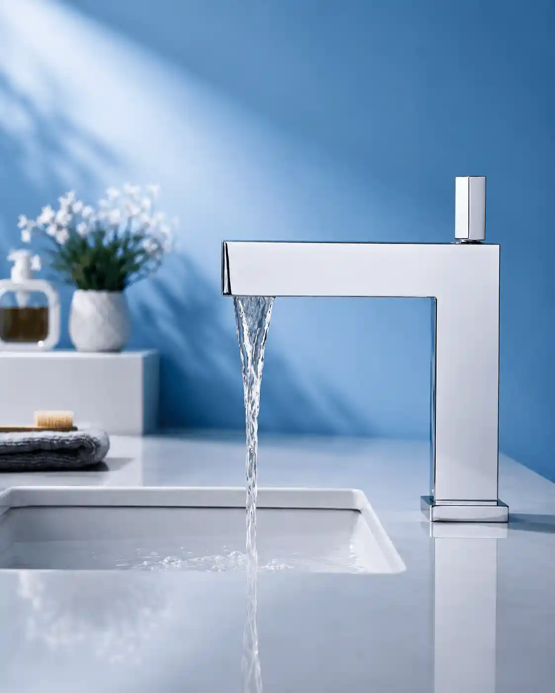 Robinet de lavabo au design futuriste TÉRON – Chromé2
