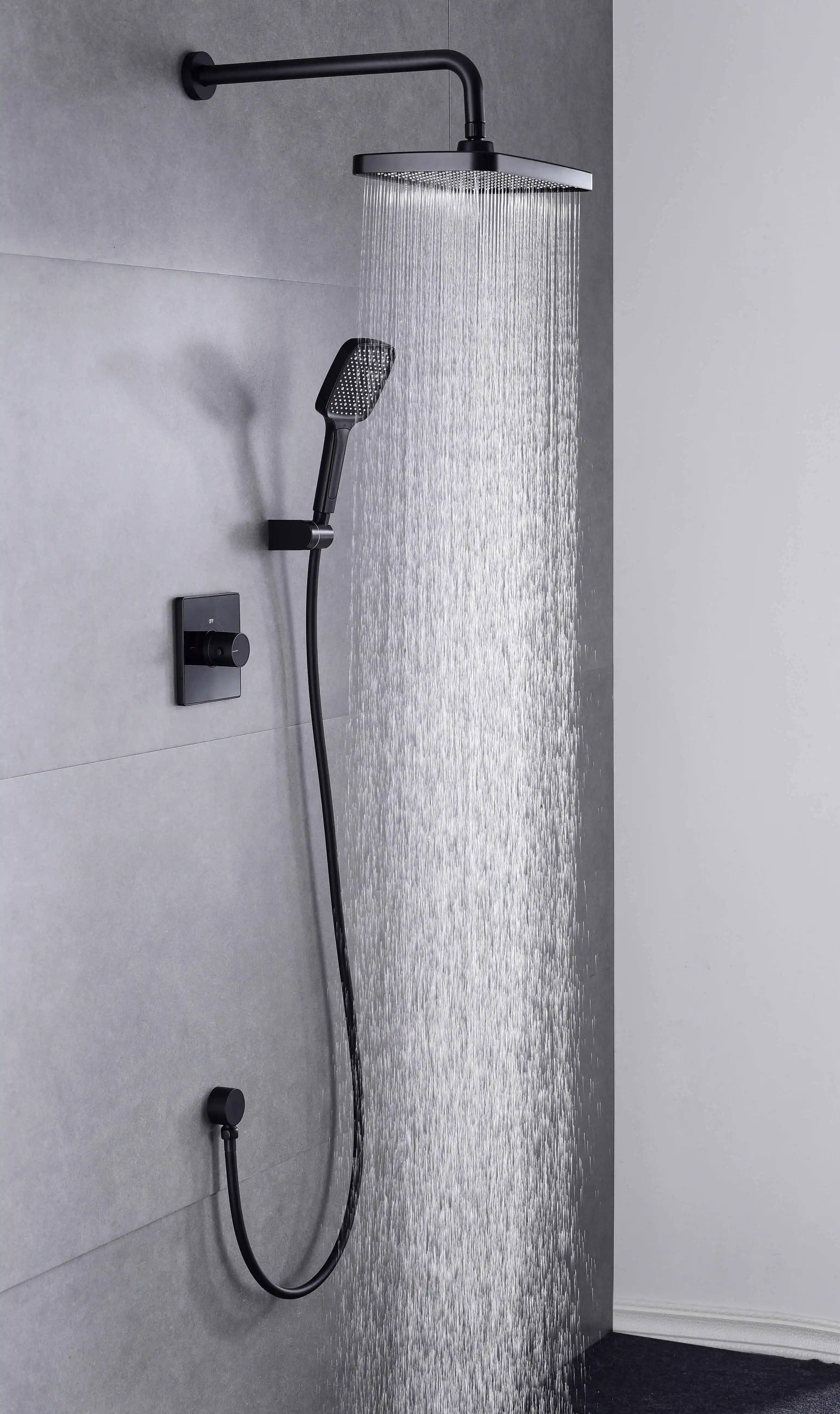 Colonne de Douche Encastrable laiton massif PVD Fancell MODULA VETRO
