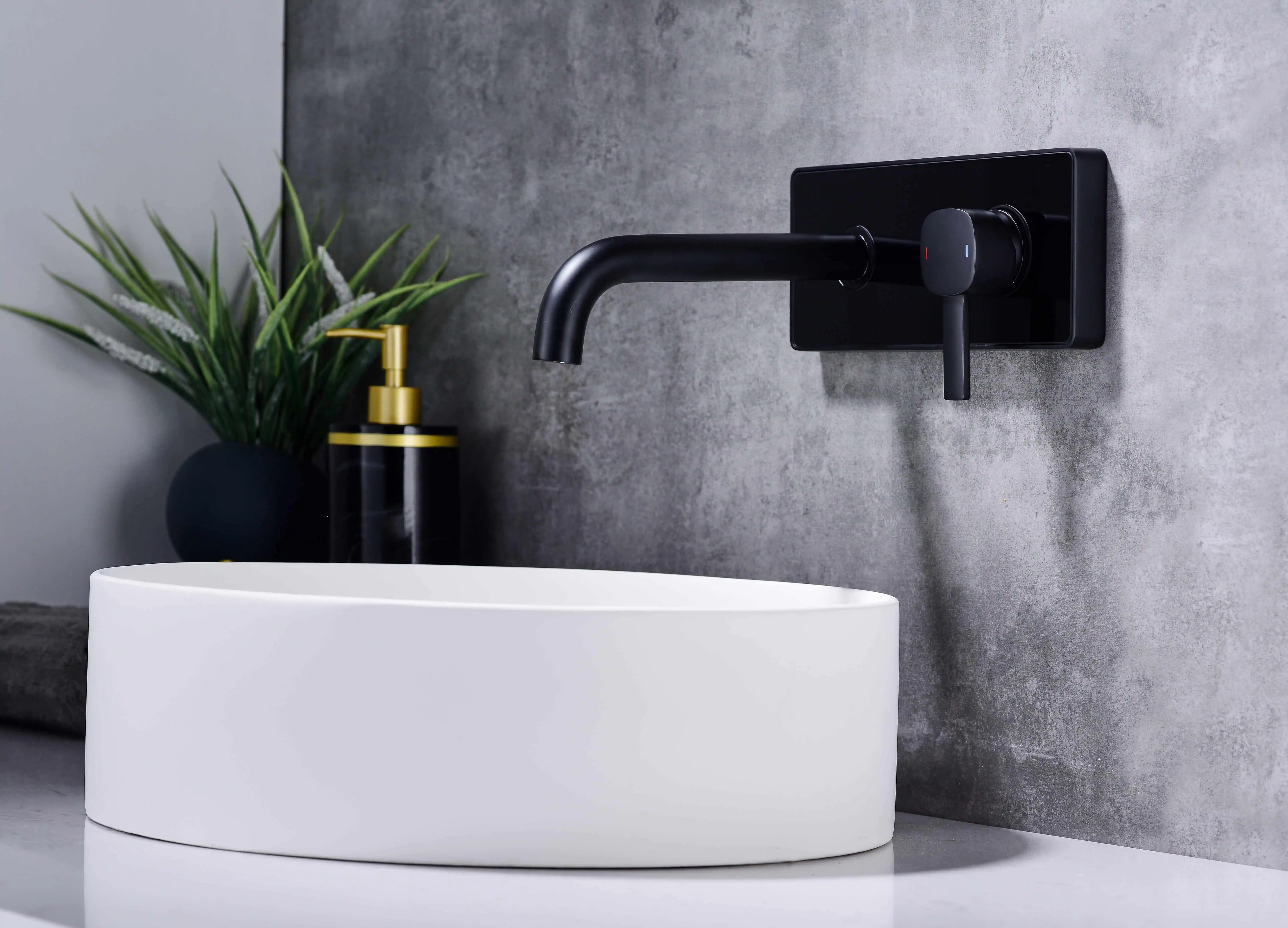 Mitigeur Encastrable Lavabo laiton massif PVD Fancell MODULA VETRO