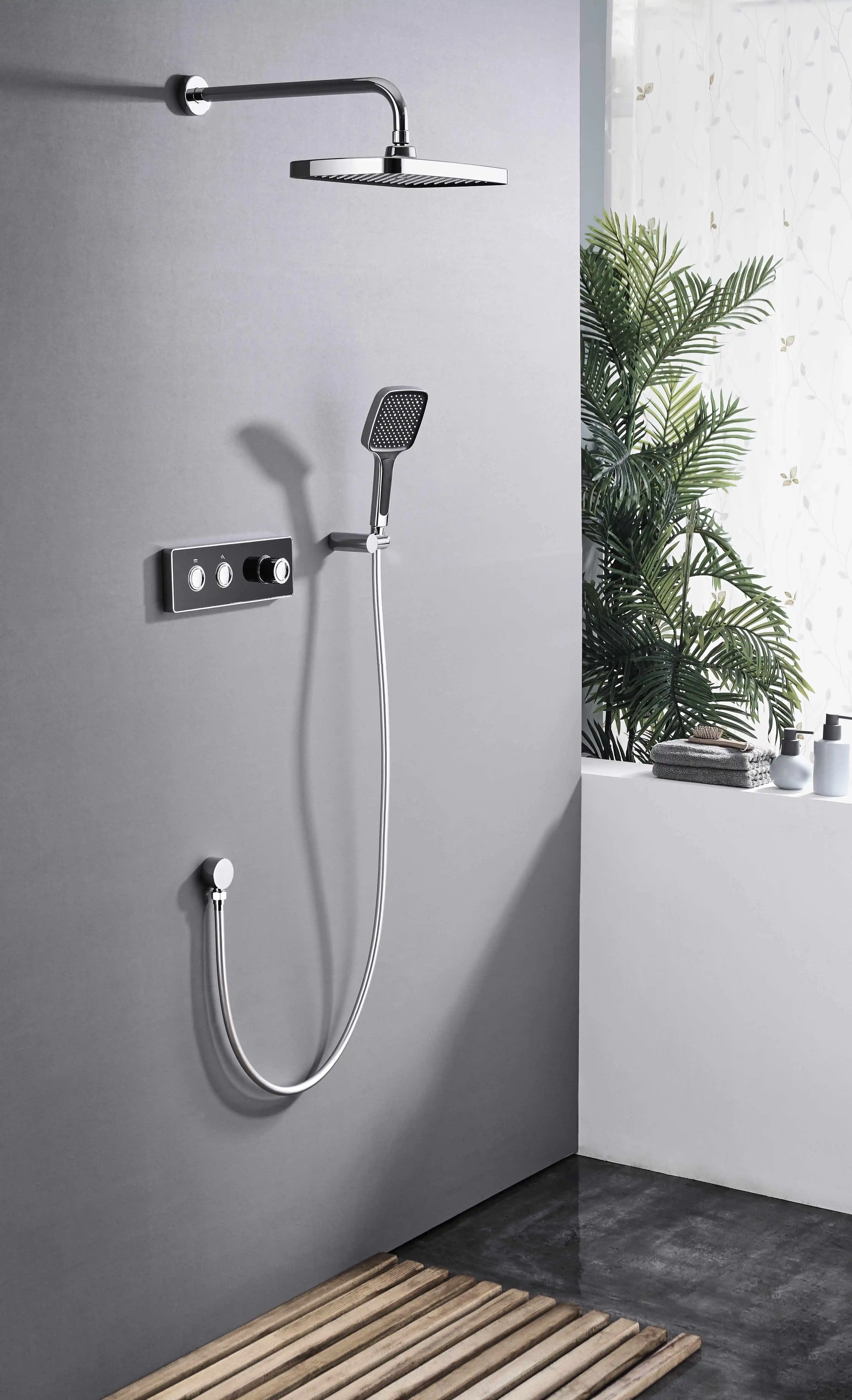 Colonne de Douche Encastrable laiton massif PVD Fancell MODULA VETRO