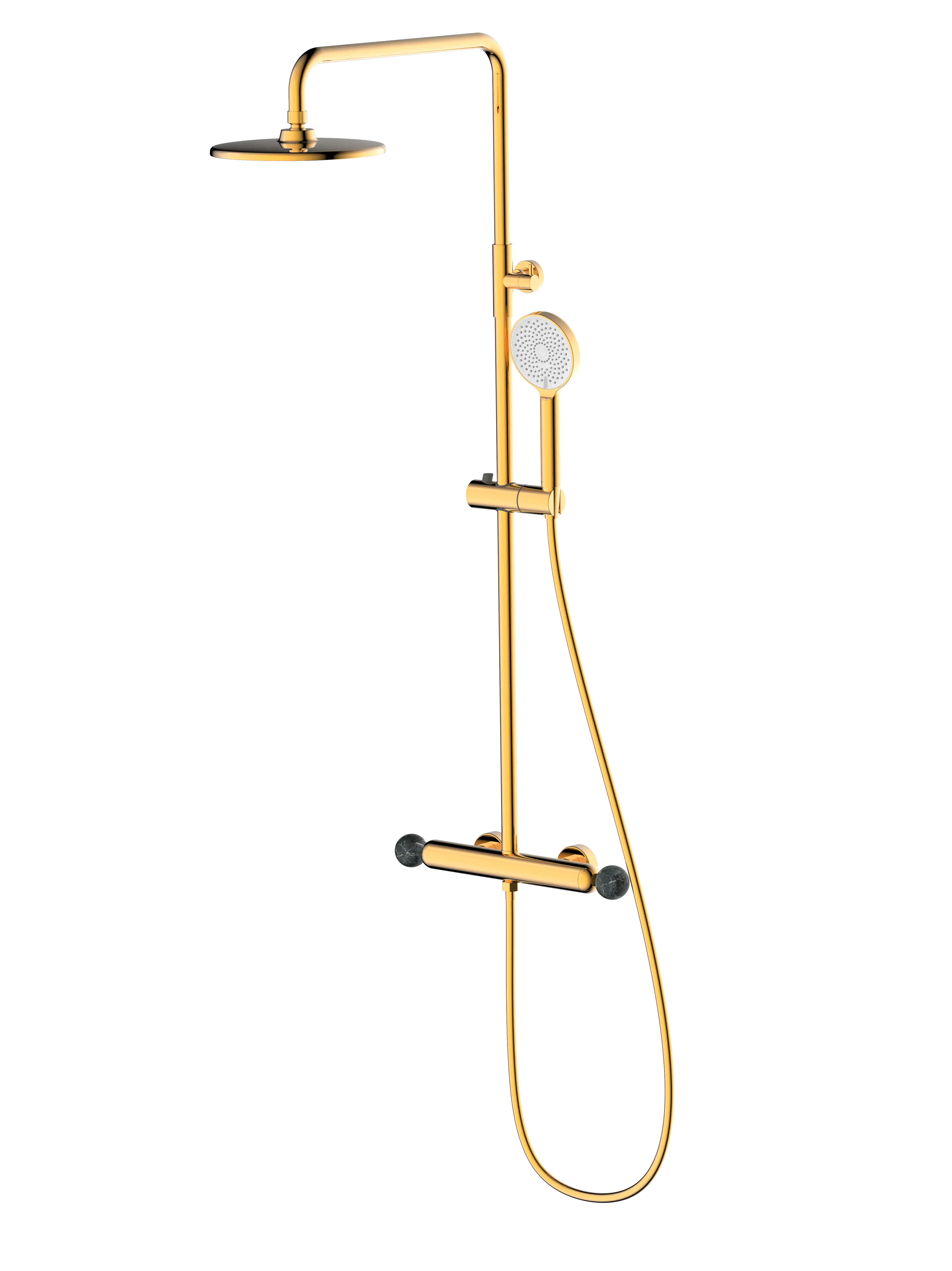 Colonne de Douche Encastrable laiton massif PVD Fancell CRISTALLO